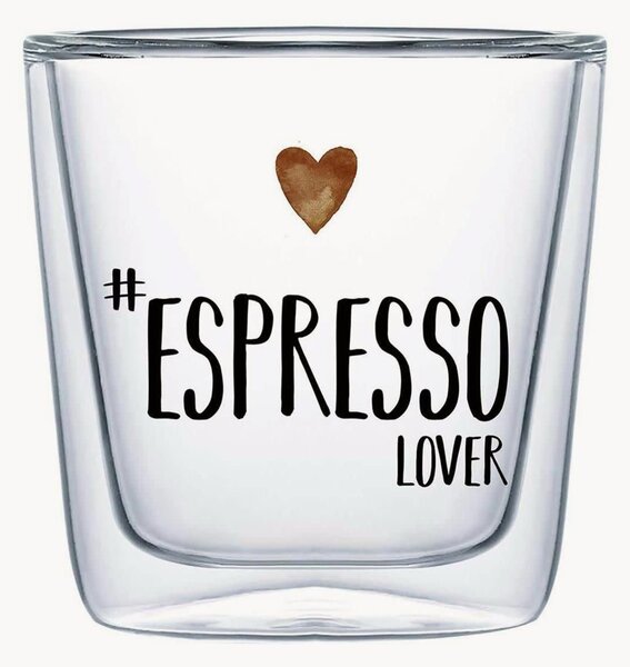 Sklenice na espresso z borosilikátového skla Espresso Lover