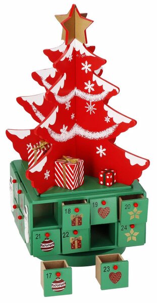 Adventní kalendář Stromeček s přihrádkami