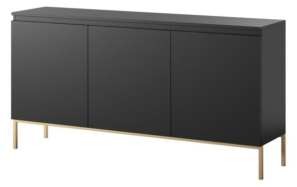 Skříňka Bennasi B3 (černá + zlatá). Akce -18%