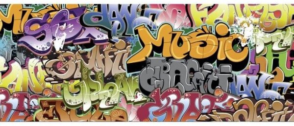 Panoramatická fototapeta - Graffiti + zdarma lepidlo