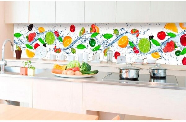 DIMEX | Fototapeta do kuchyně Ovoce KI-350-001 | 350 x 60 cm | vícebarevná