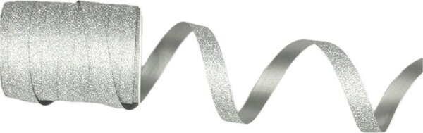 Stuha polypropylenová BOBINE COTON STALIGHT SILVER stříbrná 10mm x 15m