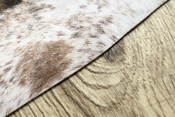 Makro Abra Koberec imitace zvířecí kůže G4740-1 hnědá Rozměr: 100x150 cm