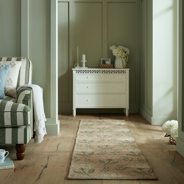 Flair Rugs, Běhoun Nadya Arriana Floral Natural, 60x230, béžová, ložnice