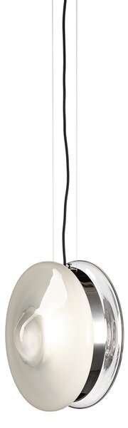 Bomma Luxusní závěsné svítidlo Orbital ⌀ 36 cm Povrch Montury: Broušená zlatá, Barva skla: Měsíční čirá