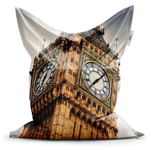 Sablio Sedací vak Classic Clock tower - 150x100 cm