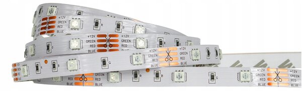 LED pásek - SMD 5050 - RGB - 5m - 60LED/m - 14,4W/h - IP20 - s konektorem EcoLight