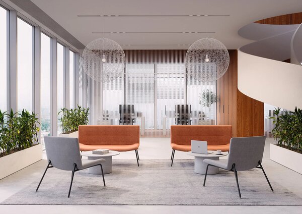 LD SEATING - Křeslo OSLO LOUNGE s kovovou podnoží