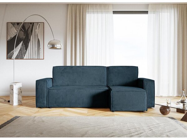 Rohová sedací souprava Copenhagen L (mořská + černá)