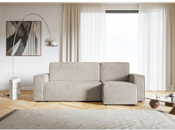 Rohová sedací souprava Copenhagen L (karamelová + černá)