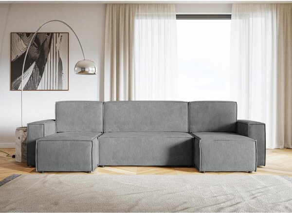 Rohová sedací souprava Copenhagen L (popel). Akce -15%