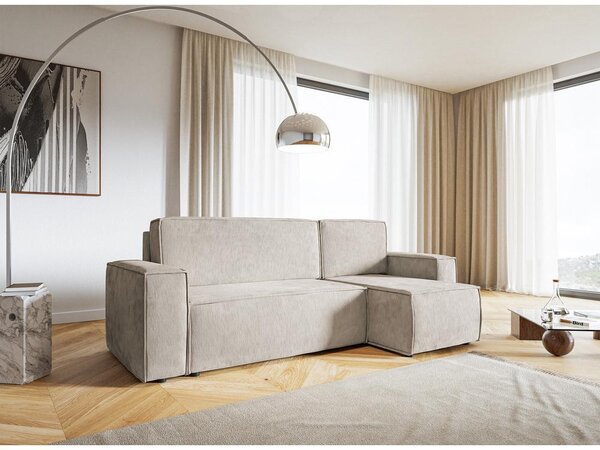 Rohová sedací souprava Copenhagen L (karamelová + černá)