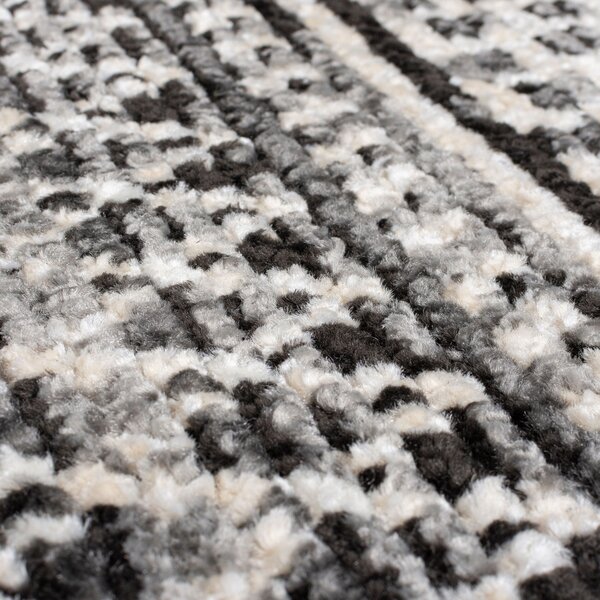Flair Rugs, AKCE: 240x320 cm Kusový koberec Santiago Camino Black/White, černobílá, ložnice