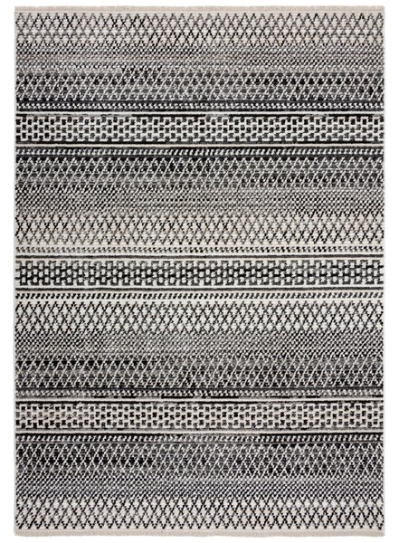 Flair Rugs, AKCE: 240x320 cm Kusový koberec Santiago Camino Black/White, černobílá, ložnice