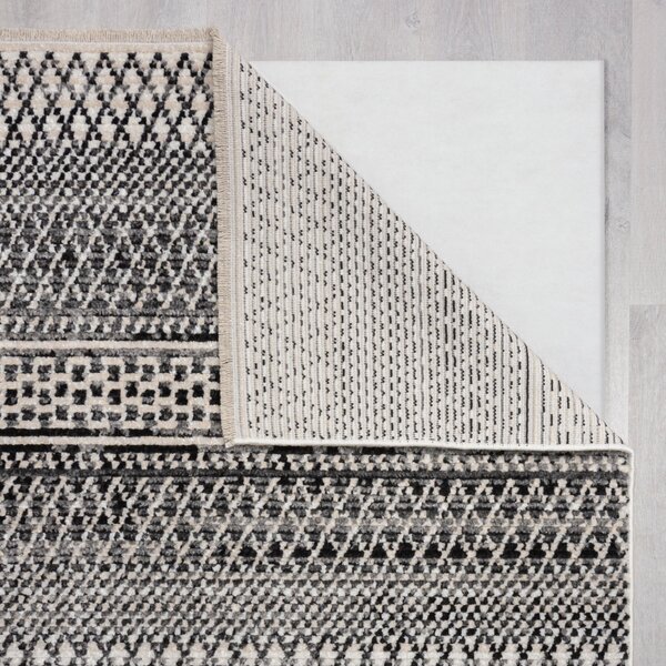 Flair Rugs, AKCE: 240x320 cm Kusový koberec Santiago Camino Black/White, černobílá, ložnice