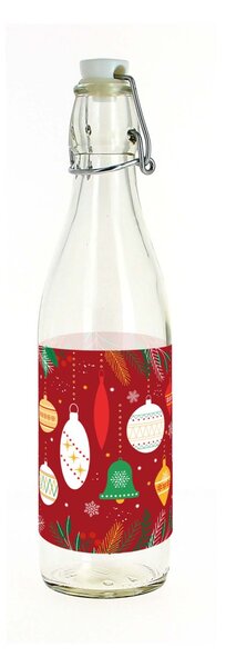 Skleněná láhev s patentním uzávěrem TORO 260ml vánoční stromek