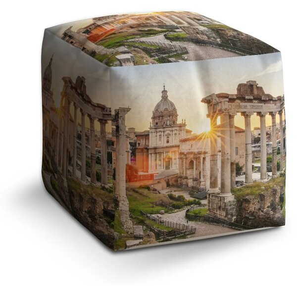 Sablio Taburet Cube Řím Forum Romanum - 40x40x40 cm