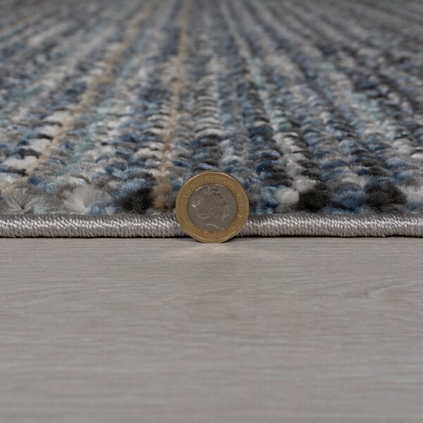 Flair Rugs, Běhoun Santiago Camino Blue, 60x230, modrá, ložnice