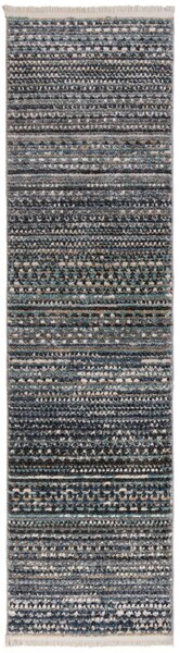 Flair Rugs, Běhoun Santiago Camino Blue, 60x230, modrá, ložnice