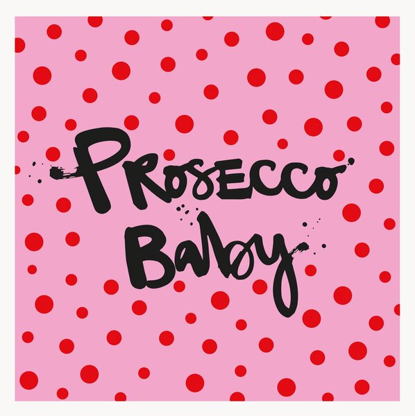 Sada papírových ubrousků Prosecco Baby, 40 dílů