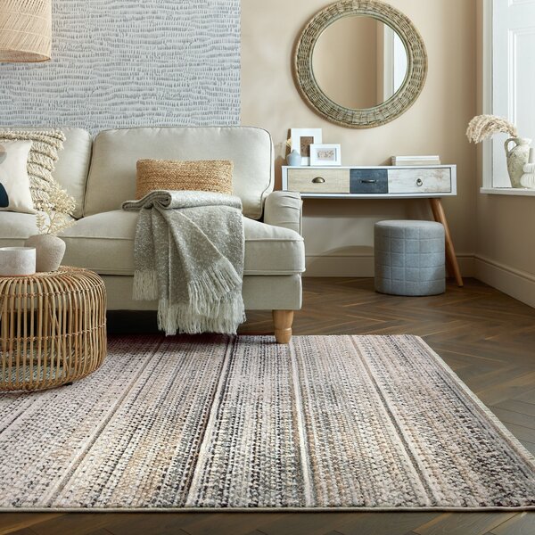 Flair Rugs, Kusový koberec Santiago Camino Natural, 80x140, béžová, ložnice