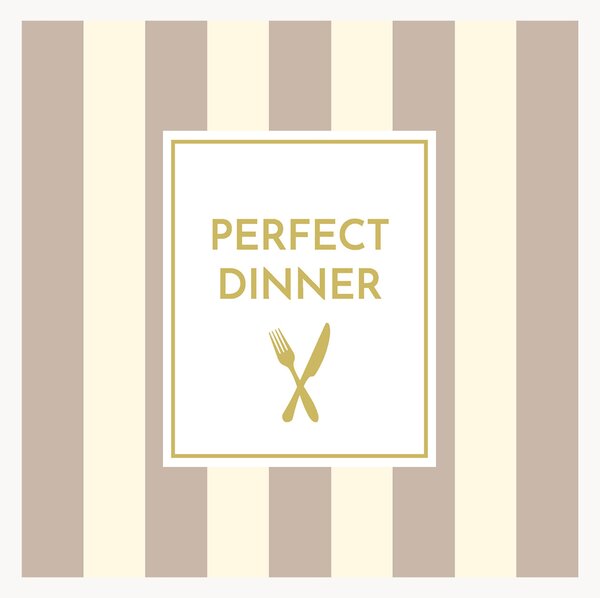 Sada papírových ubrousků Dinner, 40 dílů