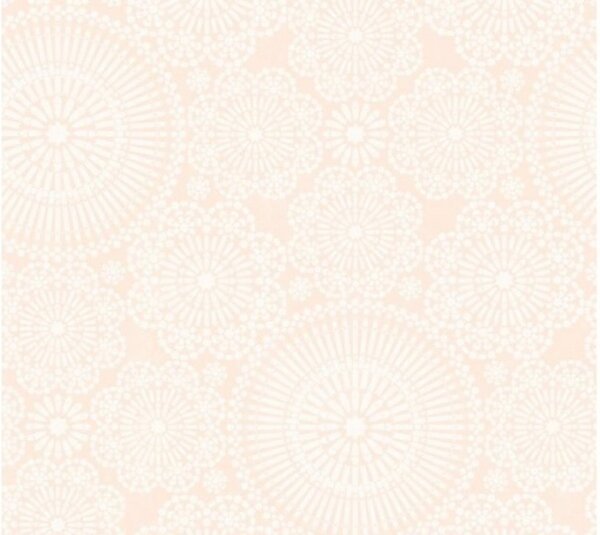 Vliesová tapeta na zeď Cozz 36295-1 | 0,53 x 10,05 m | růžová, bílá, oranžová | A.S. Création