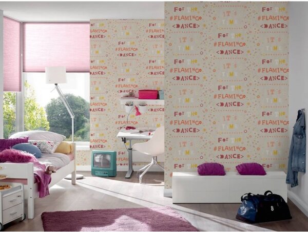 A.S. Création | Vliesová tapeta na zeď Il Decoro 36293-2 | 0,53 x 10,05 m | béžová, oranžová, červená, žlutá