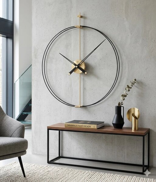 Designové nástěnné hodiny 9655 AMS 70cm