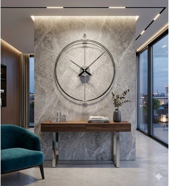 Designové nástěnné hodiny 9656 AMS 70cm