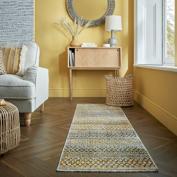 Flair Rugs, Běhoun Santiago Camino Yellow, 60x230, žlutá, ložnice