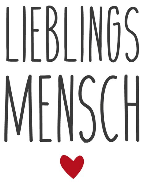 Sada papírových ubrousků Lieblingsmensch, 40 dílů