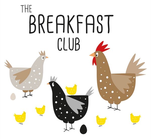 Sada papírových ubrousků Breakfast Club, 40 dílů