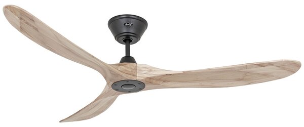 Stropní ventilátor ECO GENUINO černý/světlé dřevo 152 – CasaFan CasaFan, Eco Genuino, Dřevo, Obývací pokoj, Dřevo, Moderní