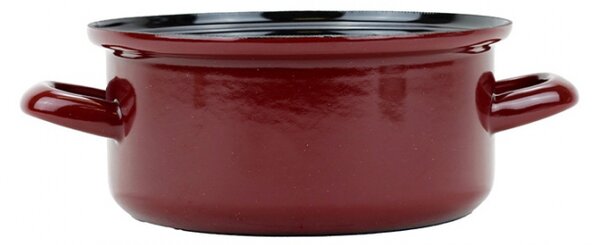 BELIS Smaltovaný rendlík ø 16 cm - 1.4 l - STANDARD BORDO - 22416-08300005