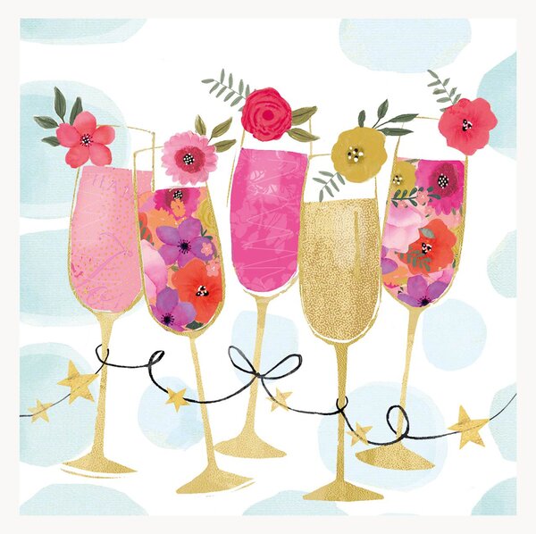Sada papírových ubrousků Happy Drinks, 40 dílů