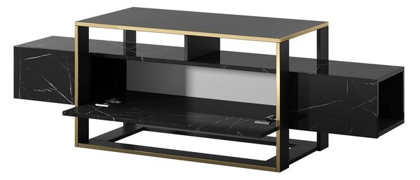 TV skříňka/stolek Extra (černý mramor). Akce -7%