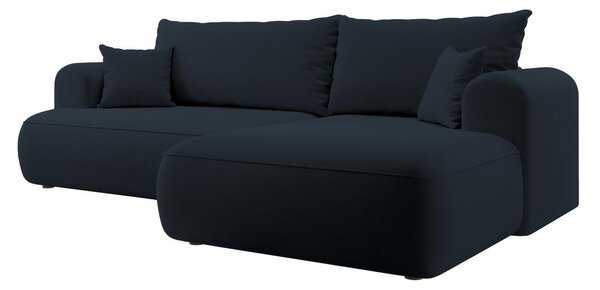 Rohová sedací souprava Olivo I (P) (modrá + černá)