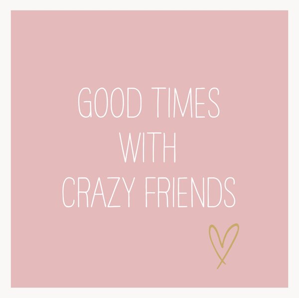 Sada papírových ubrousků Crazy Friends, 40 dílů