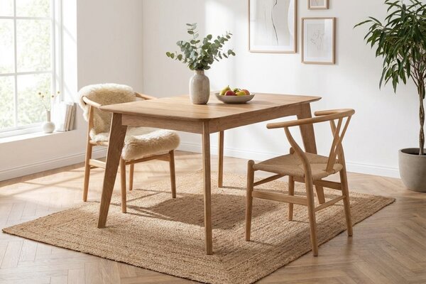 FormWood Dubový rozkládací jídelní stůl Orlando 120/158 x 80 cm