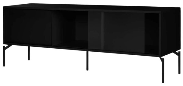 Noo.ma Černý TV stolek Met 160 x 42 cm