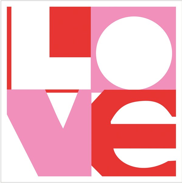 Sada papírových ubrousků Love Graphic, 40 dílů