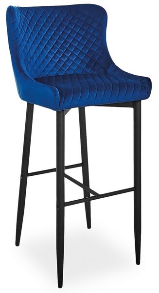 Barová židle TIAN B H-1 VELVET granátová/černá