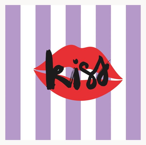 Sada papírových ubrousků Kiss, 40 dílů