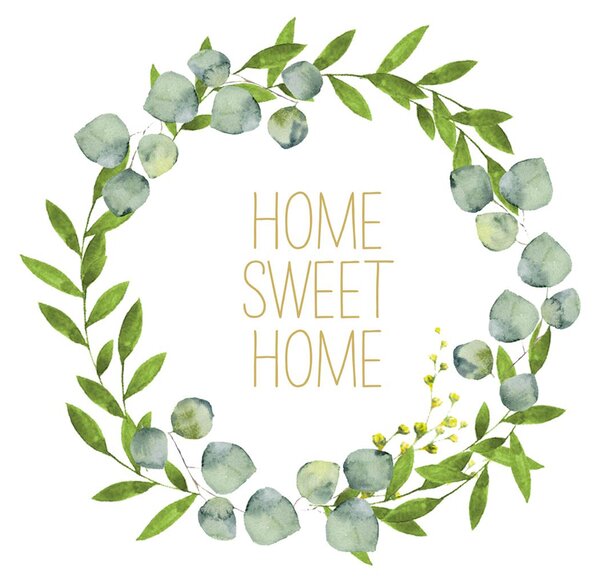 Sada papírových ubrousků Home Sweet Home, 40 dílů