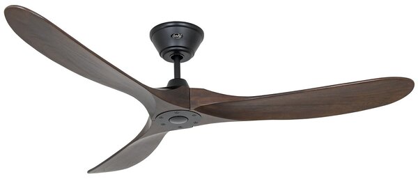Stropní ventilátor ECO GENUINO černý/ořech 152 – CasaFan CasaFan, Eco Genuino, Dřevo, Obývací pokoj, Dřevo, Moderní