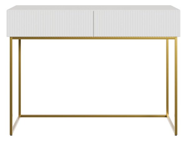 Toaletní stolek Vertigo V3 (bílá + zlatá). Akce -14%