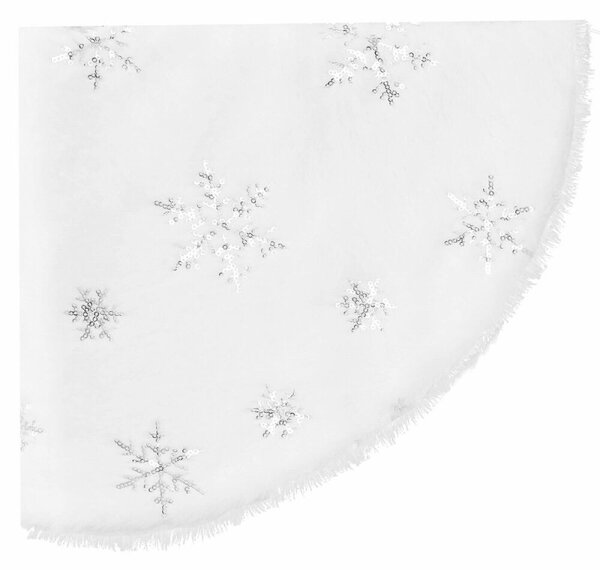 Koberec pod vánoční stromeček 55 cm, bílý