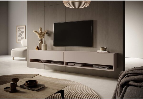 TV skříňka/stolek Myrtha 200 (sivobéžová). Akce -14%