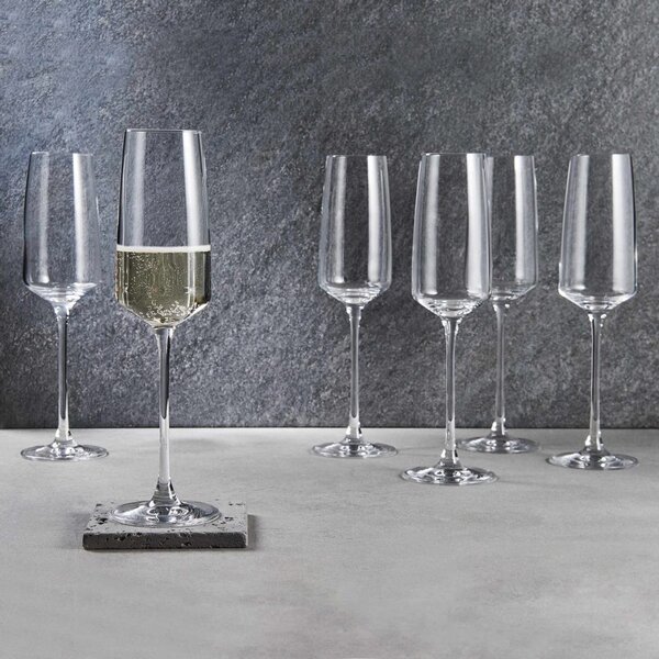 WINE & DINE Sada sklenic na šampaňské 250 ml 6 ks